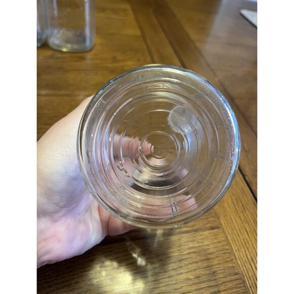 Vintage Mason Jar Ball Perfect Mason Pint Ribs 1930s 1940s Marked #5 On Bottom - Picture 4 of 4